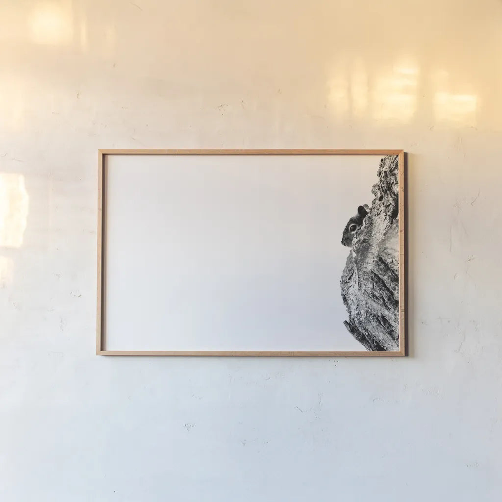 Undercover by Nathan Larson. shown as a paper print in a natural frame. Available as a archival giclee rolled canvas, fine art paper, or poster print. SKU 84248i.