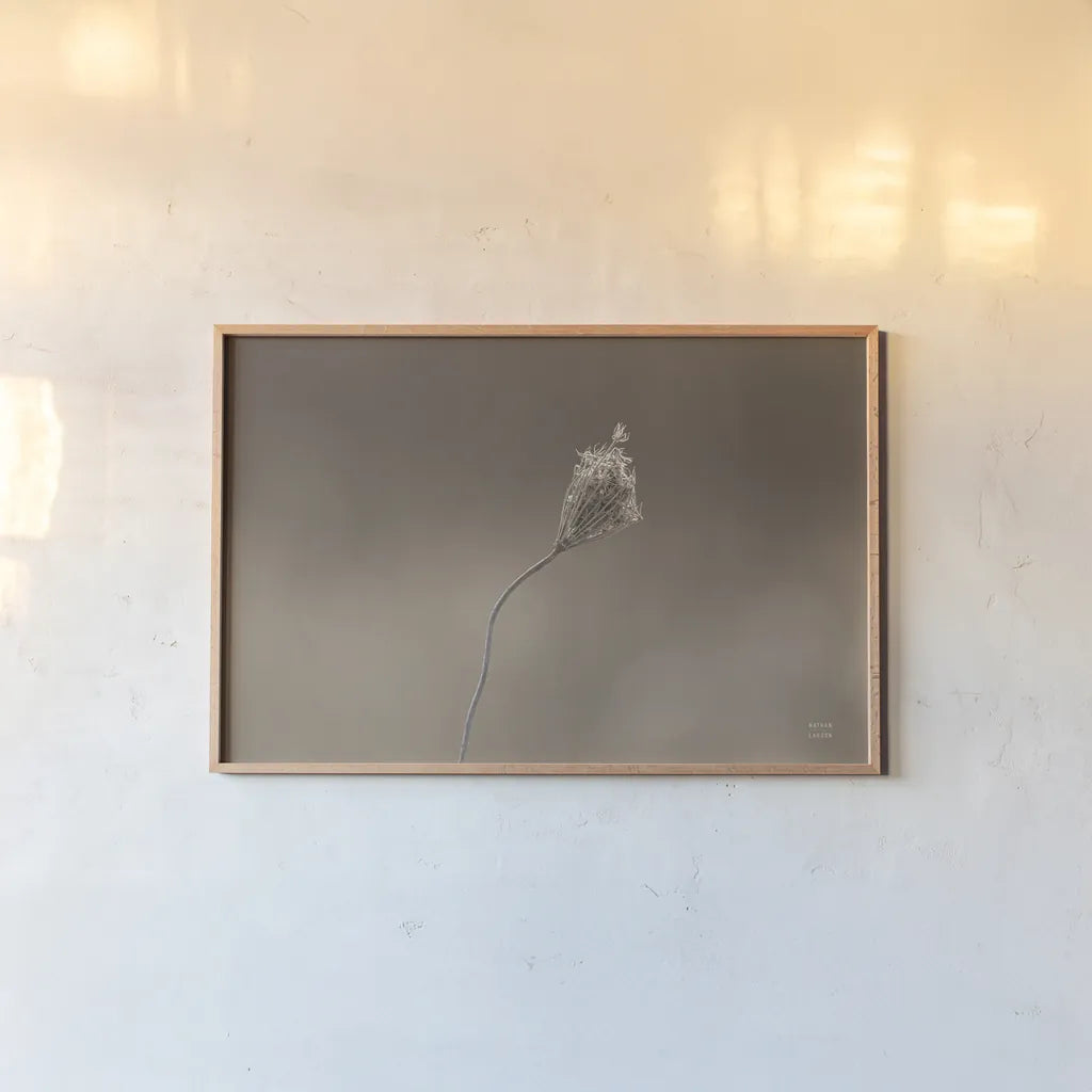 Upcoming Release by Nathan Larson. shown as a paper print in a natural frame. Available as a archival giclee rolled canvas, fine art paper, or poster print. SKU 82422i.