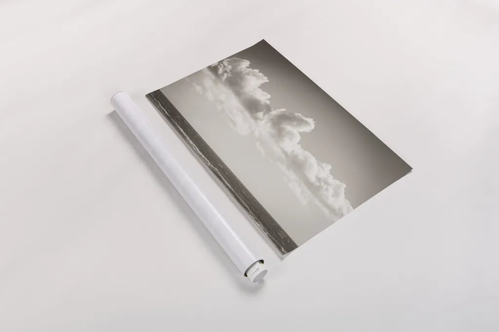 Venice Beach BW by Nathan Larson. shown as a rolled paper print. Available as archival giclee rolled canvas, fine art paper, or poster print. SKU 90444i.