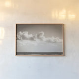 Venice Beach BW by Nathan Larson. shown as a paper print in a natural frame. Available as a archival giclee rolled canvas, fine art paper, or poster print. SKU 90444i.