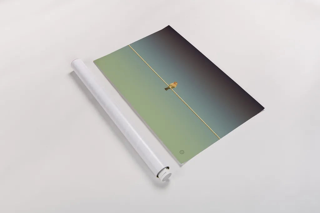 Waiting by Nathan Larson. shown as a rolled paper print. Available as archival giclee rolled canvas, fine art paper, or poster print. SKU 70274i.