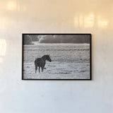 Waiting by Nathan Larson. shown as a paper print in a black flame. Available as a archival giclee rolled canvas, fine art paper, or poster print. SKU 99370i.