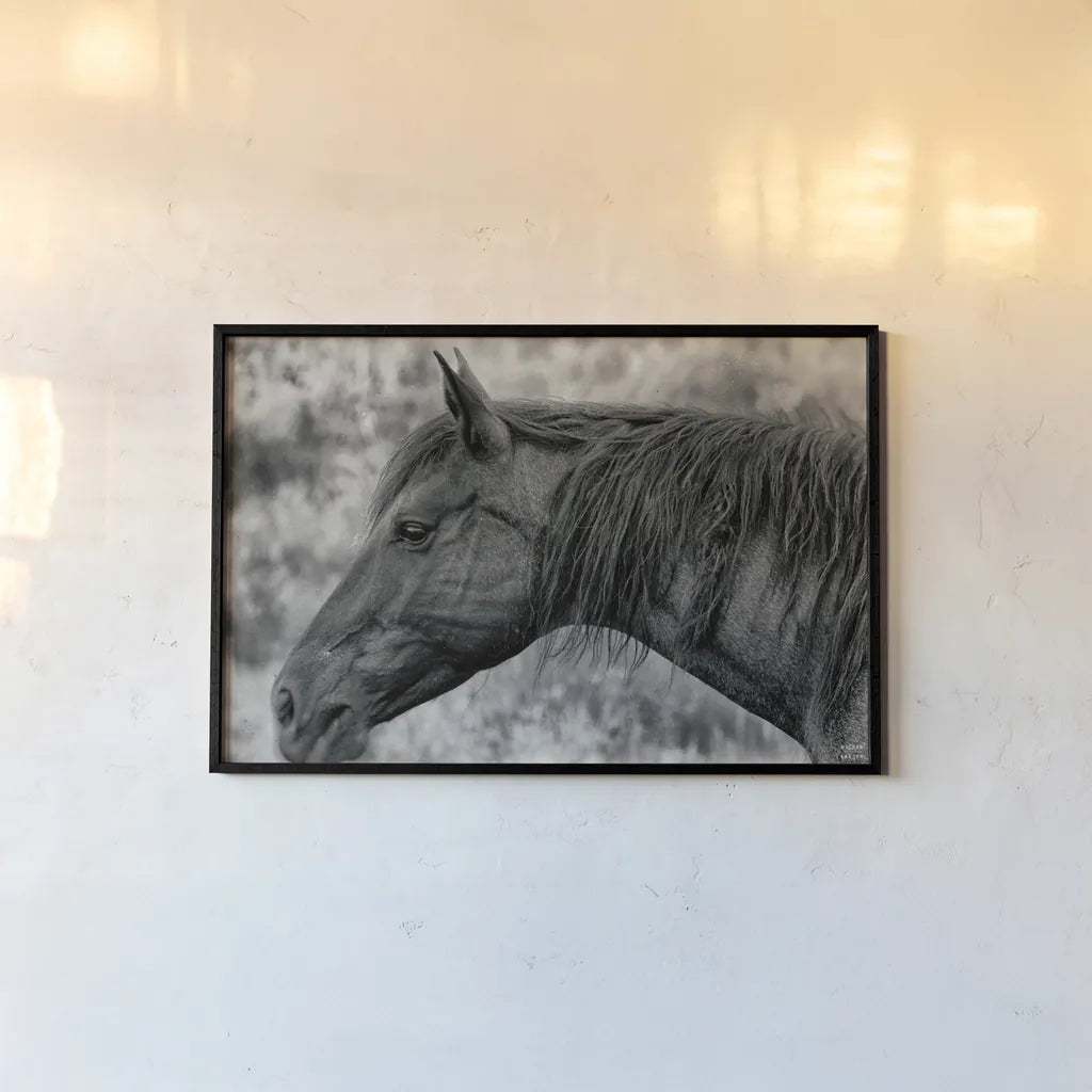 Watchful Dream by Nathan Larson. shown as a paper print in a black flame. Available as a archival giclee rolled canvas, fine art paper, or poster print. SKU 99204i.