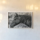 Watchful Dream by Nathan Larson. shown as a paper print in a white frame. Available as a archival giclee rolled canvas, fine art paper, or poster print. SKU 99204i.