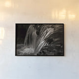 Water Light I Sepia by Nathan Larson. shown as a paper print in a black flame. Available as a archival giclee rolled canvas, fine art paper, or poster print. SKU 103793i.