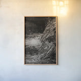 Water Light III Sepia by Nathan Larson. shown as a paper print in a natural frame. Available as a archival giclee rolled canvas, fine art paper, or poster print. SKU 103797h.