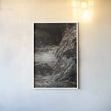 Water Light III Sepia by Nathan Larson. shown as a paper print in a white frame. Available as a archival giclee rolled canvas, fine art paper, or poster print. SKU 103797h.