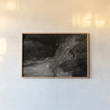 Water Light IV Sepia by Nathan Larson. shown as a paper print in a natural frame. Available as a archival giclee rolled canvas, fine art paper, or poster print. SKU 103799i.