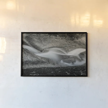 Water Moves by Nathan Larson. shown as a paper print in a black flame. Available as a archival giclee rolled canvas, fine art paper, or poster print. SKU 101669i.