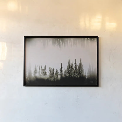 Waterwood by Nathan Larson. shown as a paper print in a black flame. Available as a archival giclee rolled canvas, fine art paper, or poster print. SKU 90446i.