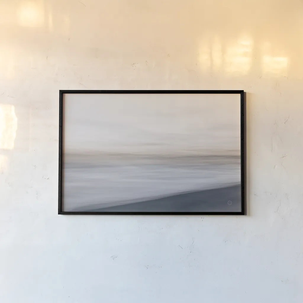 Waves Move Me I by Nathan Larson. shown as a paper print in a black flame. Available as a archival giclee rolled canvas, fine art paper, or poster print. SKU 70532i.
