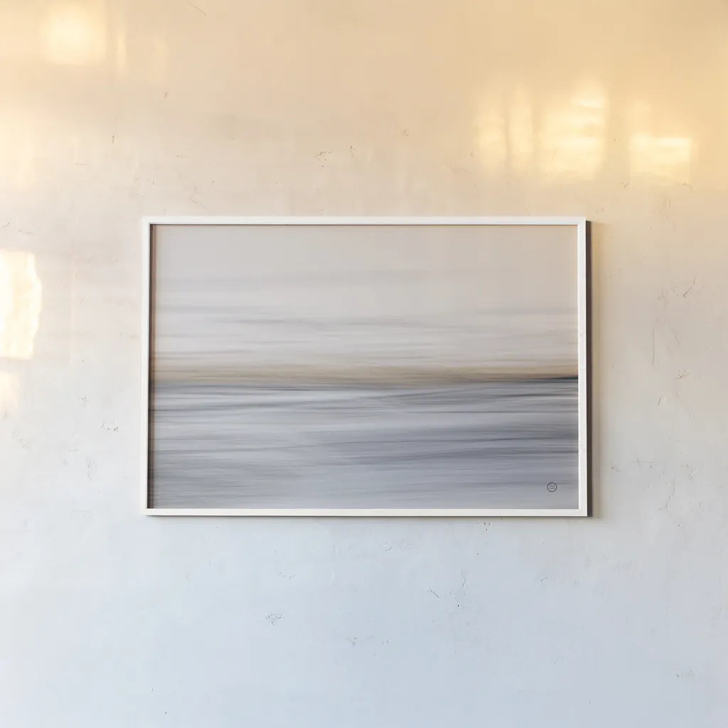 Waves Move Me II by Nathan Larson. shown as a paper print in a white frame. Available as a archival giclee rolled canvas, fine art paper, or poster print. SKU 70533i.
