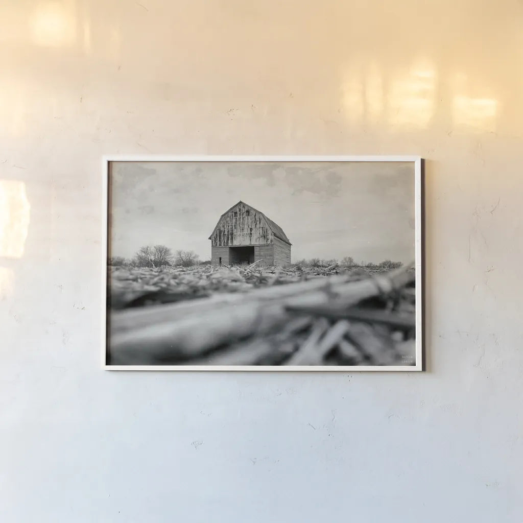 Weathered by Nathan Larson. shown as a paper print in a white frame. Available as a archival giclee rolled canvas, fine art paper, or poster print. SKU 98507i.