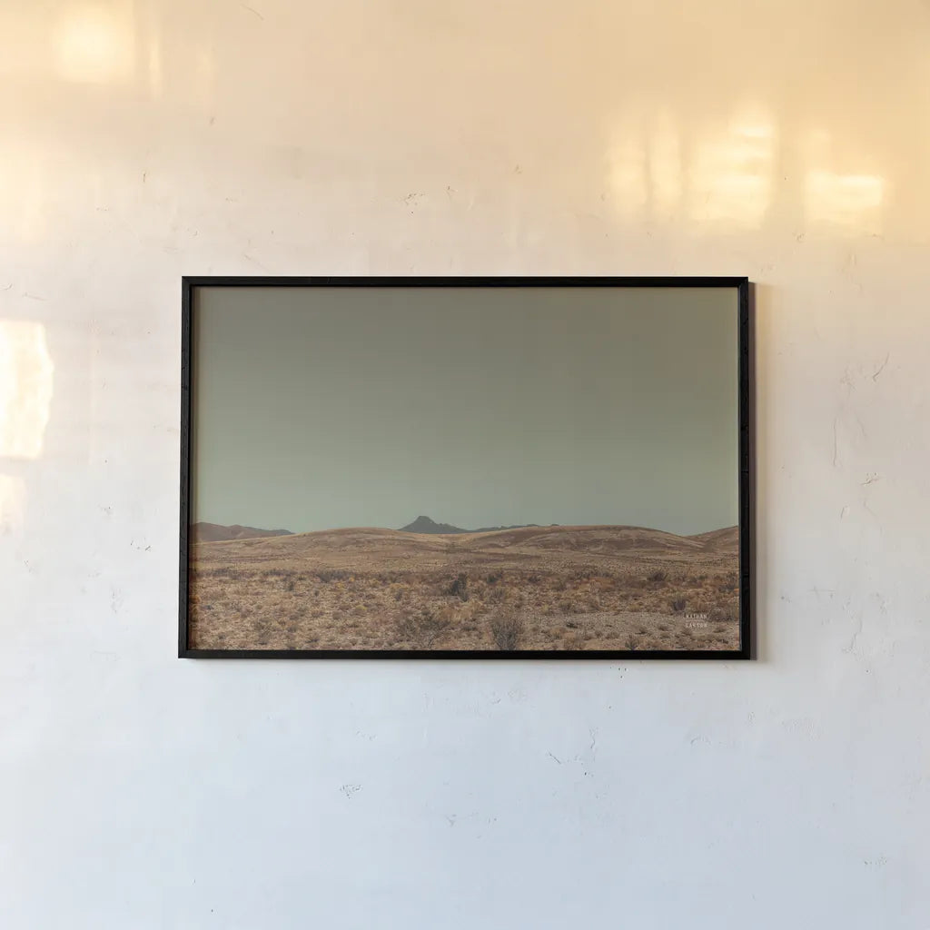 Welcome II by Nathan Larson. shown as a paper print in a black flame. Available as a archival giclee rolled canvas, fine art paper, or poster print. SKU 82426i.