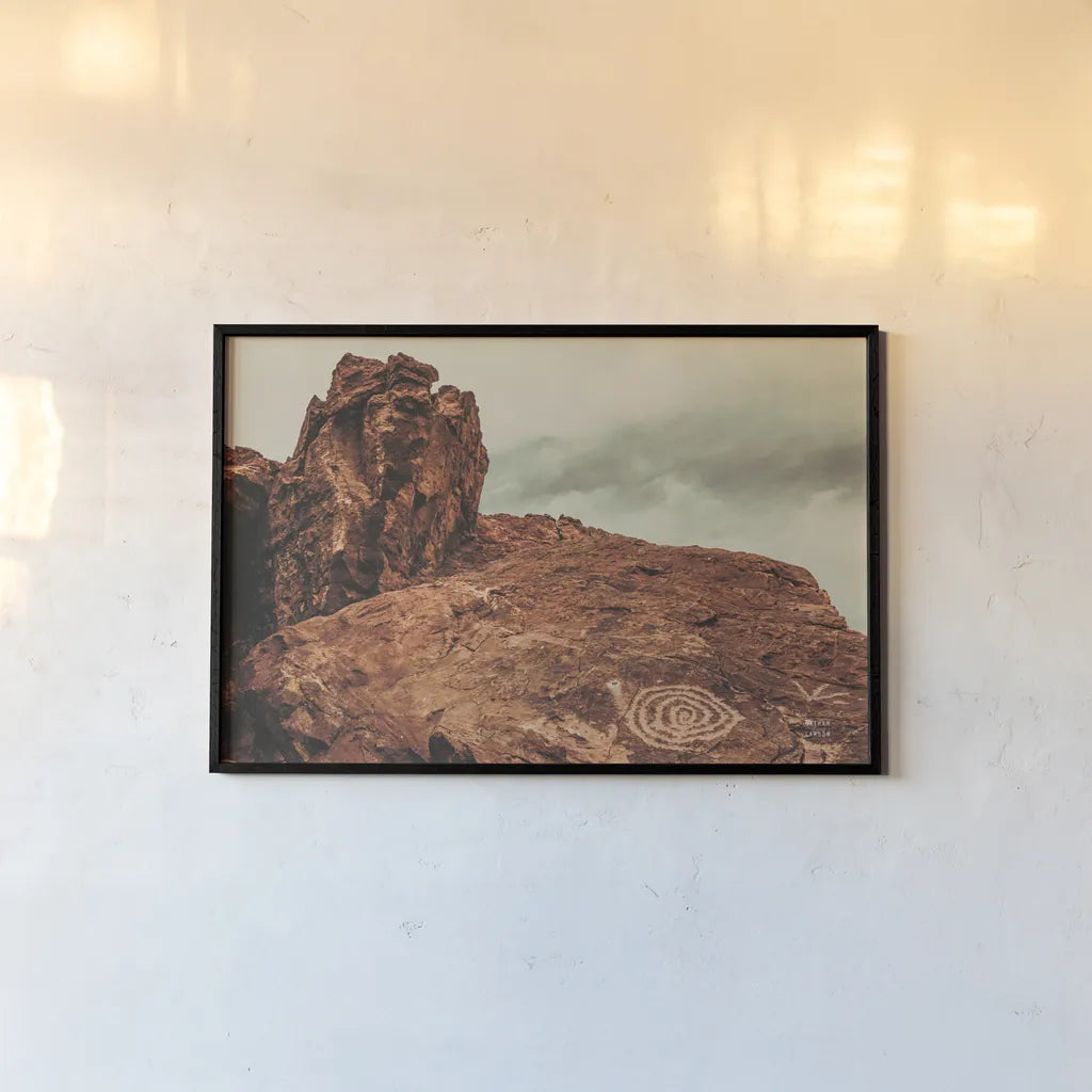 Welcome IV by Nathan Larson. shown as a paper print in a black flame. Available as a archival giclee rolled canvas, fine art paper, or poster print. SKU 82428i.