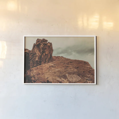 Welcome IV by Nathan Larson. shown as a paper print in a white frame. Available as a archival giclee rolled canvas, fine art paper, or poster print. SKU 82428i.