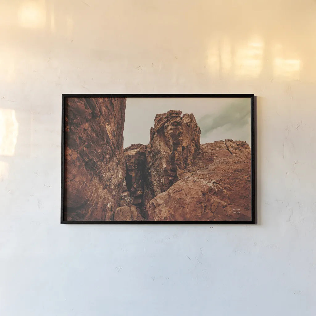 Welcome V by Nathan Larson. shown as a paper print in a black flame. Available as a archival giclee rolled canvas, fine art paper, or poster print. SKU 82429i.