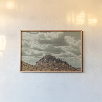 Welcome VIII by Nathan Larson. shown as a paper print in a natural frame. Available as a archival giclee rolled canvas, fine art paper, or poster print. SKU 82432i.