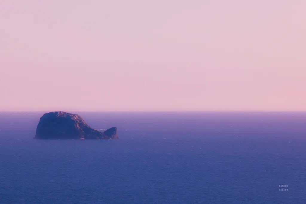 Whale Rock by Nathan Larson. SKU 90181i. Archival Giclee Fine art print for wall decor.