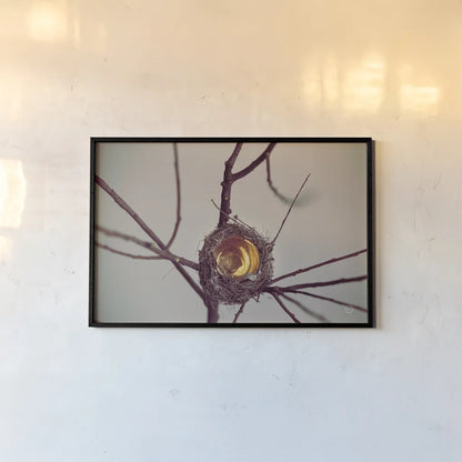 What is Golden by Nathan Larson. shown as a paper print in a black flame. Available as a archival giclee rolled canvas, fine art paper, or poster print. SKU 72698i.