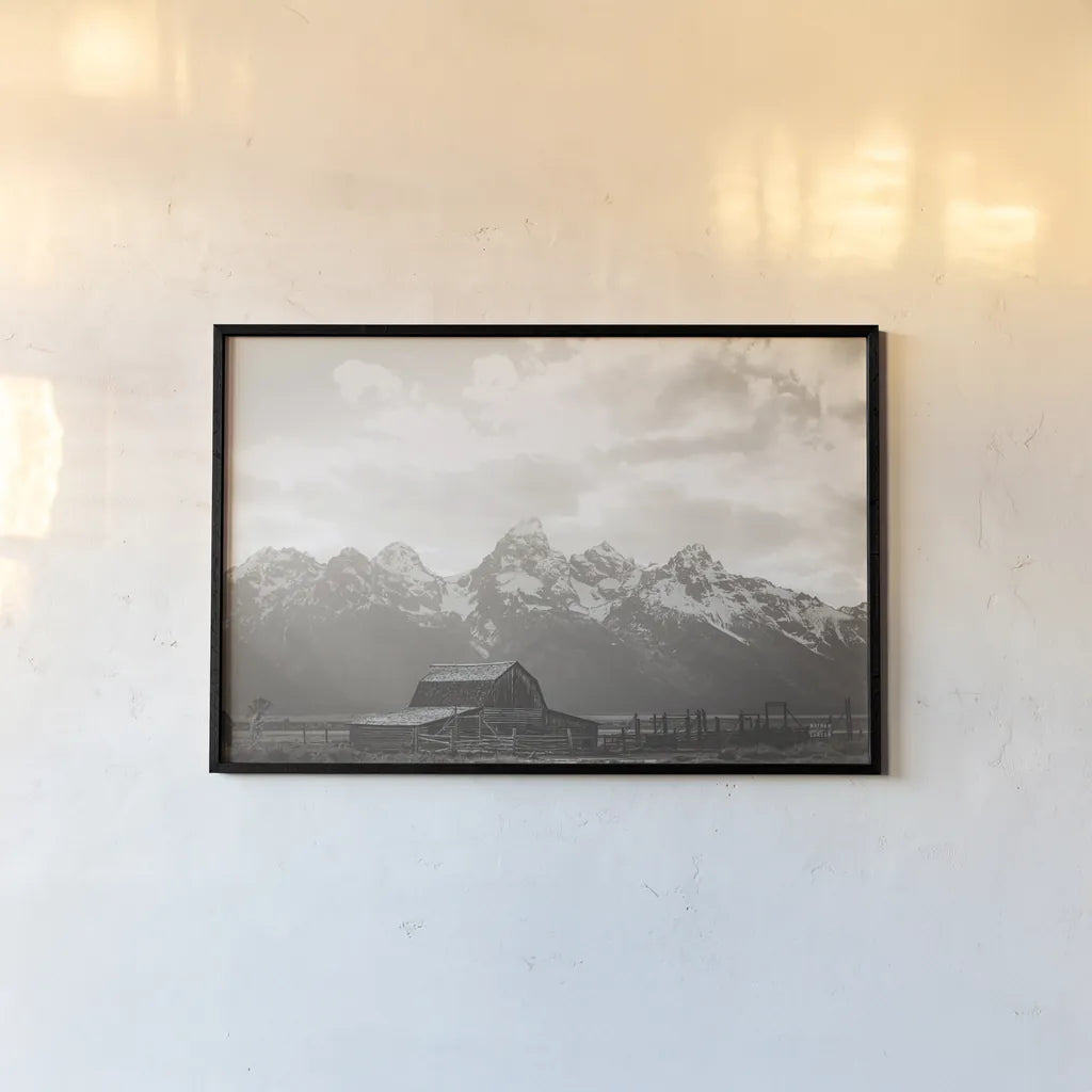 Whispers of History by Nathan Larson. shown as a paper print in a black flame. Available as a archival giclee rolled canvas, fine art paper, or poster print. SKU 92474i.