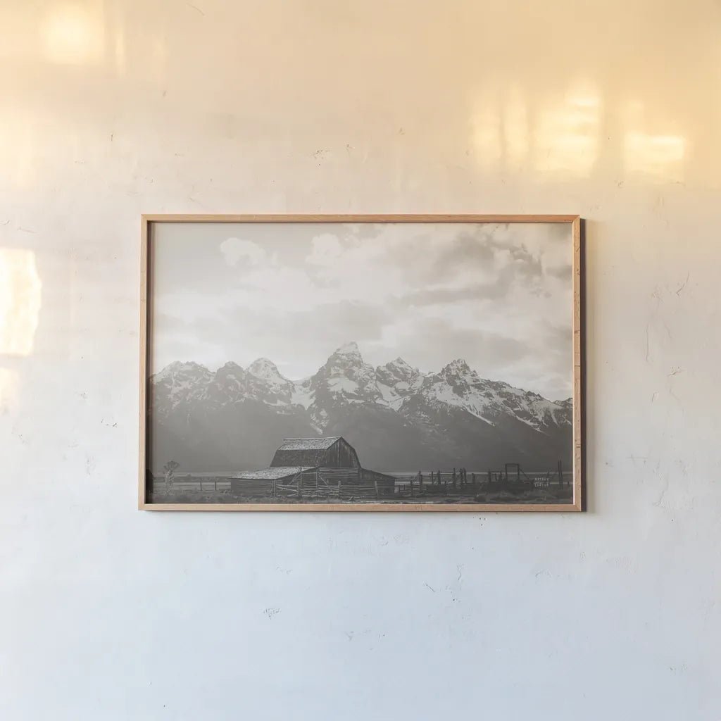 Whispers of History by Nathan Larson. shown as a paper print in a natural frame. Available as a archival giclee rolled canvas, fine art paper, or poster print. SKU 92474i.