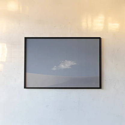 White Sands by Nathan Larson. shown as a paper print in a black flame. Available as a archival giclee rolled canvas, fine art paper, or poster print. SKU 88243i.