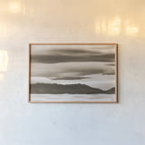White Sands Afternoon by Nathan Larson. shown as a paper print in a natural frame. Available as a archival giclee rolled canvas, fine art paper, or poster print. SKU 99382i.