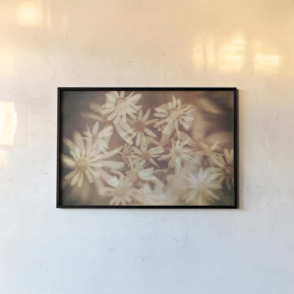 Wild Blooms III by Nathan Larson. shown as a paper print in a black flame. Available as a archival giclee rolled canvas, fine art paper, or poster print. SKU 85772i.