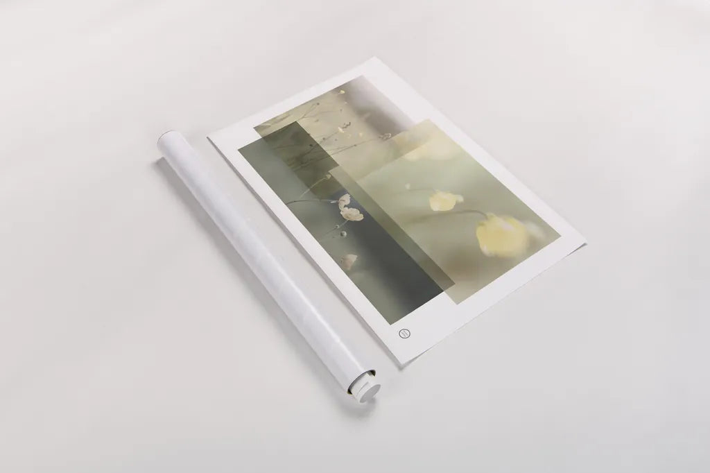 Wildflower Collage by Nathan Larson. shown as a rolled paper print. Available as archival giclee rolled canvas, fine art paper, or poster print. SKU 72700i.