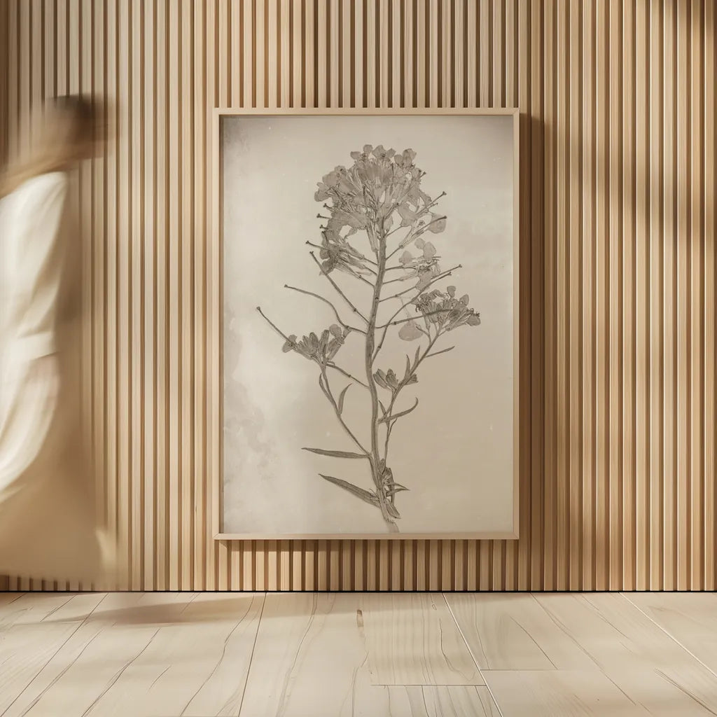 Wildflower Journal Vintage I by Nathan Larson. shown as over sized large wall art. Available as an archival giclee rolled canvas, fine art paper, or poster print. SKU 97519h.