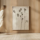 Wildflower Journal Vintage III by Nathan Larson. shown as over sized large wall art. Available as an archival giclee rolled canvas, fine art paper, or poster print. SKU 97521h.