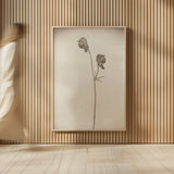 Wildflower Journal Vintage IV by Nathan Larson. shown as over sized large wall art. Available as an archival giclee rolled canvas, fine art paper, or poster print. SKU 97522h.