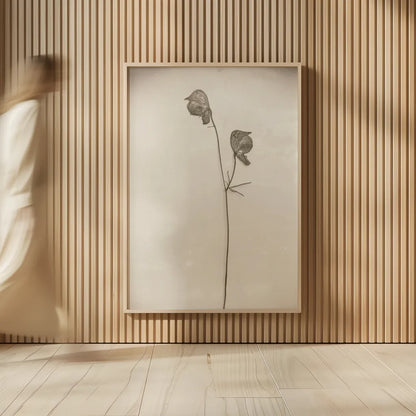 Wildflower Journal Vintage IV by Nathan Larson. shown as over sized large wall art. Available as an archival giclee rolled canvas, fine art paper, or poster print. SKU 97522h.