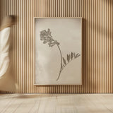 Wildflower Journal Vintage V by Nathan Larson. shown as over sized large wall art. Available as an archival giclee rolled canvas, fine art paper, or poster print. SKU 97523h.