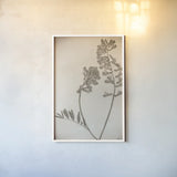 Wildflower Journal Vintage VI by Nathan Larson. shown as a paper print in a white frame. Available as a archival giclee rolled canvas, fine art paper, or poster print. SKU 97524h.