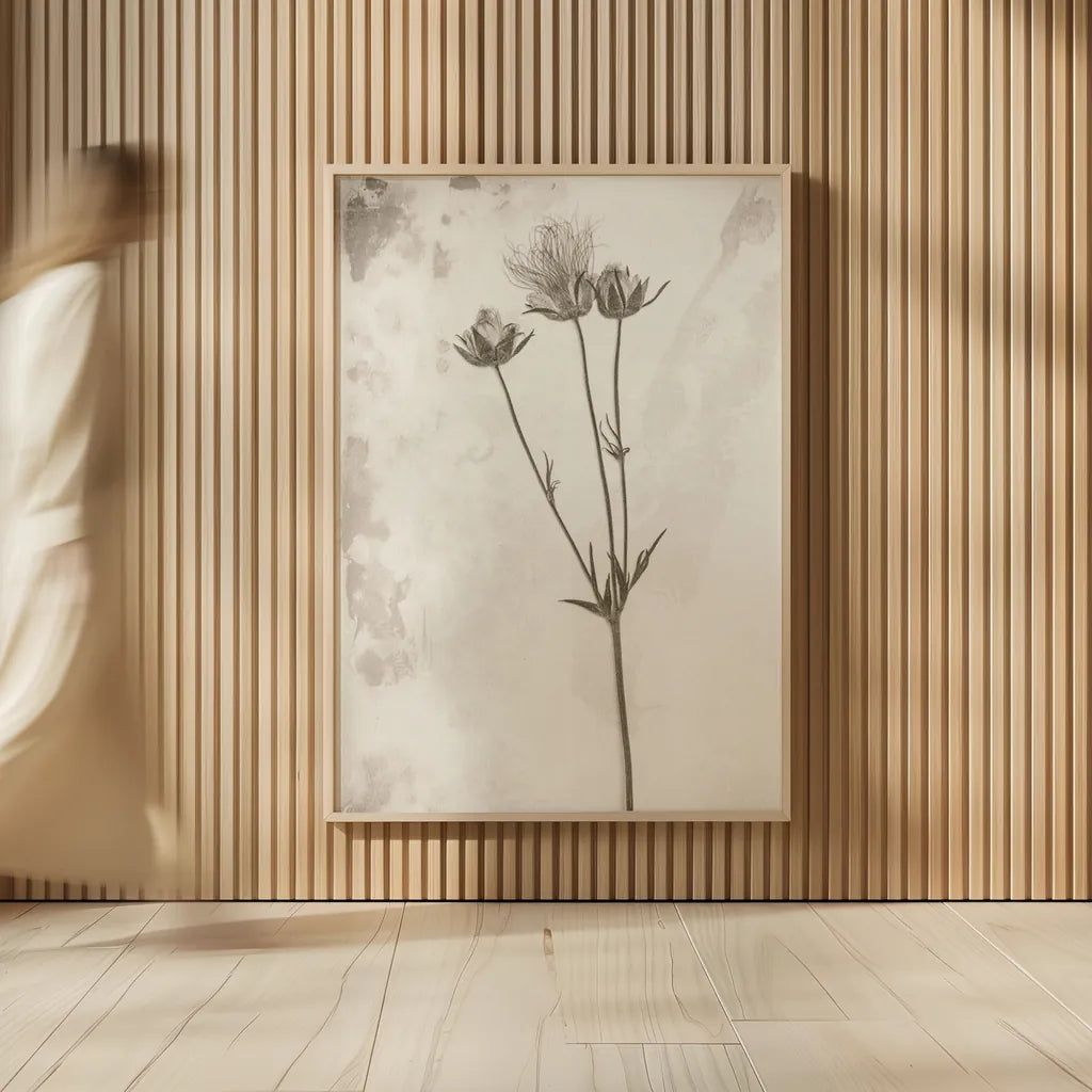 Wildflower Journal Vintage VIII by Nathan Larson. shown as over sized large wall art. Available as an archival giclee rolled canvas, fine art paper, or poster print. SKU 97526h.