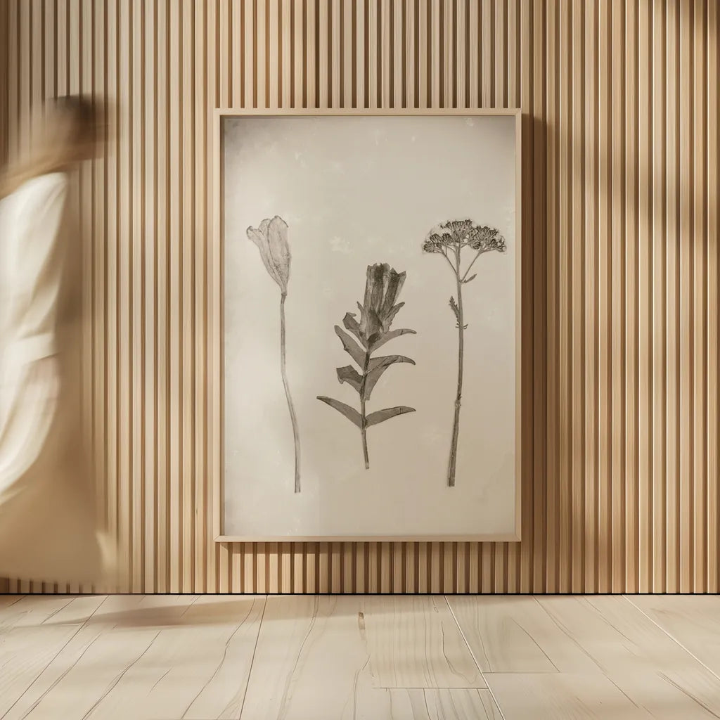 Wildflower Journal Vintage X by Nathan Larson. shown as over sized large wall art. Available as an archival giclee rolled canvas, fine art paper, or poster print. SKU 97528h.