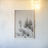 Wistful BW by Nathan Larson. shown as a paper print in a white frame. Available as a archival giclee rolled canvas, fine art paper, or poster print. SKU 77890h.