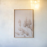 Wistful Neutral by Nathan Larson. shown as a paper print in a natural frame. Available as a archival giclee rolled canvas, fine art paper, or poster print. SKU 77891h.