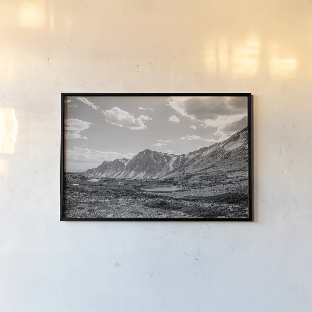 Wyoming Wonder by Nathan Larson. shown as a paper print in a black flame. Available as a archival giclee rolled canvas, fine art paper, or poster print. SKU 81750i.