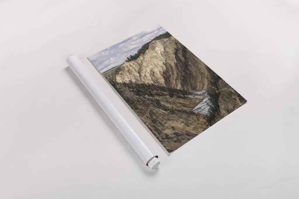 Yellowstone Summer by Nathan Larson. shown as a rolled paper print. Available as archival giclee rolled canvas, fine art paper, or poster print. SKU 92471h.