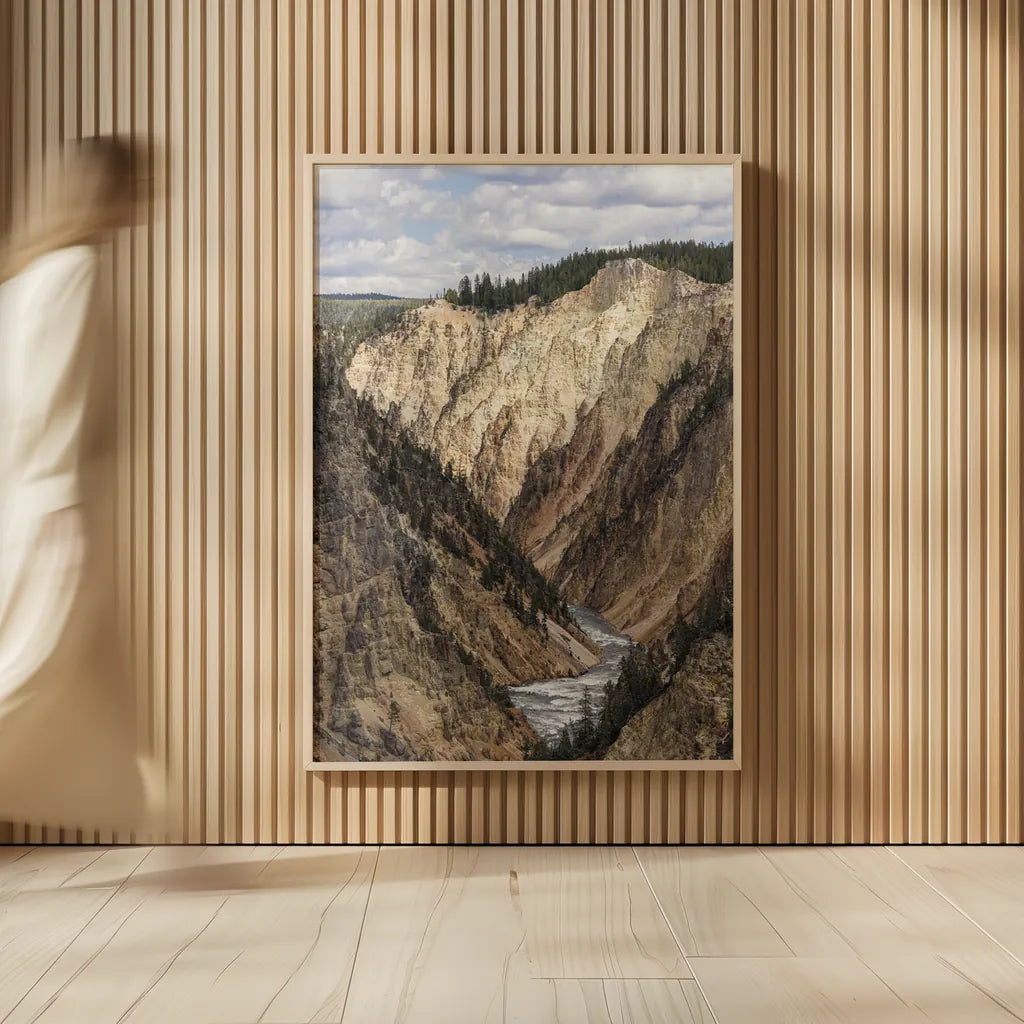 Yellowstone Summer by Nathan Larson. shown as over sized large wall art. Available as an archival giclee rolled canvas, fine art paper, or poster print. SKU 92471h.