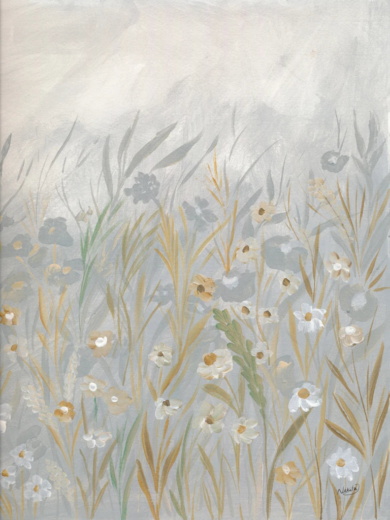 Muted Flowers I by Nikita Jariwala