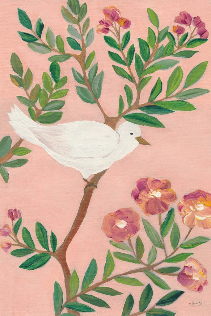 Perch Among Blossoms l by Nikita Jariwala