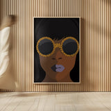 Accessorize I Peri Lips by Omar Escalante. shown as over sized large wall art. Available as an archival giclee rolled canvas, fine art paper, or poster print. SKU 77086h.