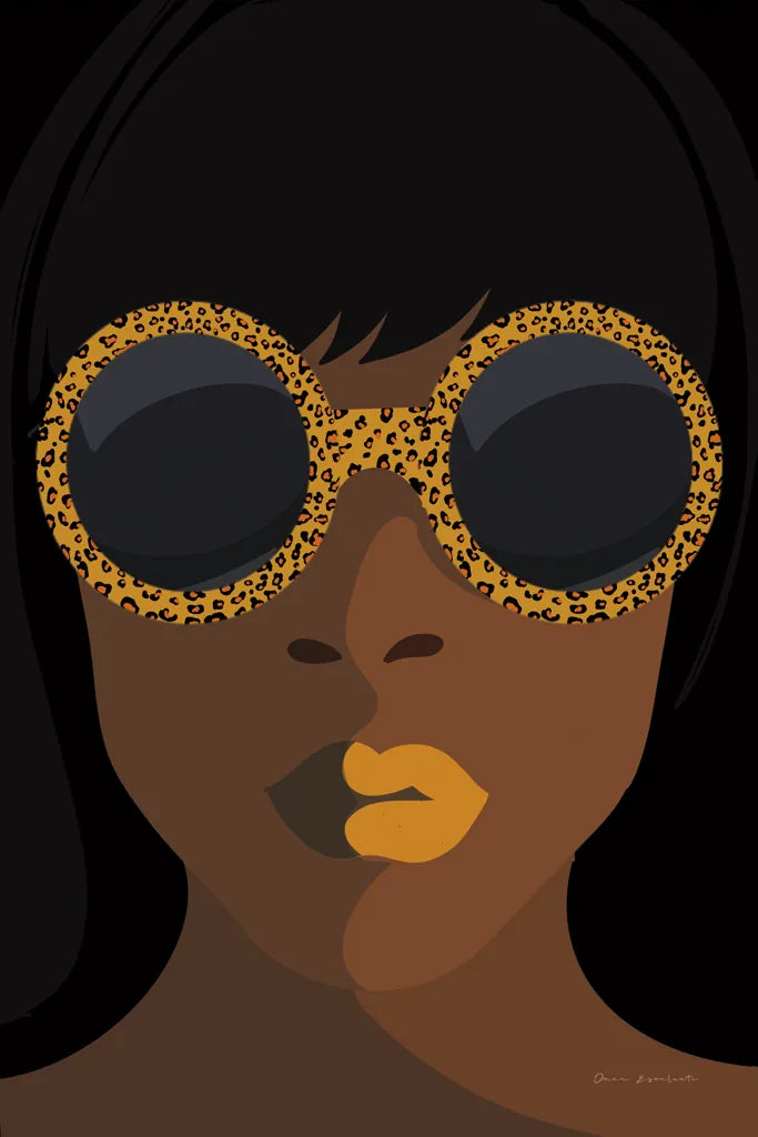 Accessorize I Yellow Lips by Omar Escalante. SKU 77084h. Archival Giclee Fine art print for wall decor.