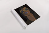 Accessorize II Peri Lips by Omar Escalante. shown as a rolled paper print. Available as archival giclee rolled canvas, fine art paper, or poster print. SKU 77087h.