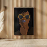 Accessorize II Peri Lips by Omar Escalante. shown as over sized large wall art. Available as an archival giclee rolled canvas, fine art paper, or poster print. SKU 77087h.