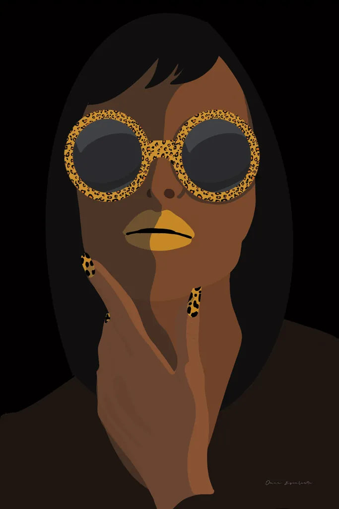 Accessorize II Yellow Lips by Omar Escalante. SKU 77085h. Archival Giclee Fine art print for wall decor.